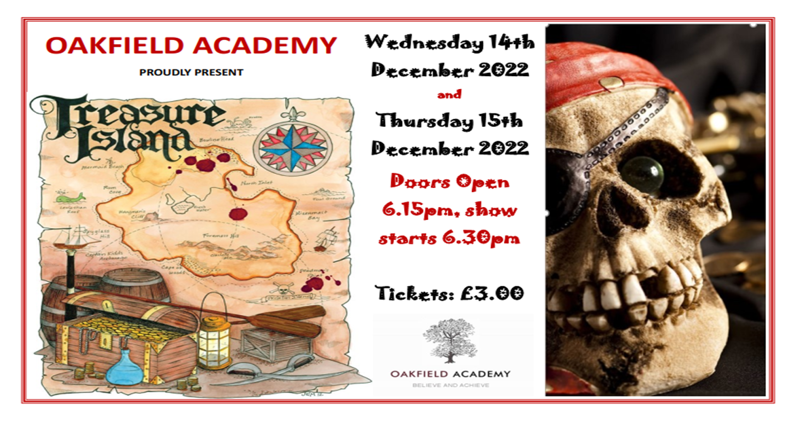 Image of Oakfield Academy Proudly present Treasure Island
