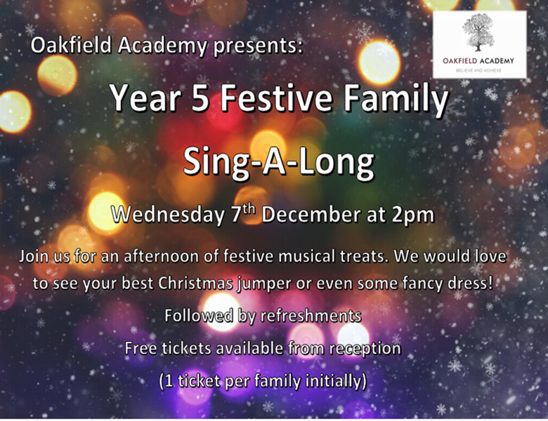 Image of Year 5 Festive Family Sing-A-Long